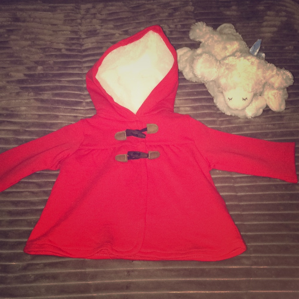Carters Baby Girl Red Sherpa Coat